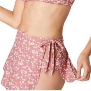 ANDIE Swim Sarong Sz M Floral Rose Cottagecore Preppy Boho Chick Romantic NWT